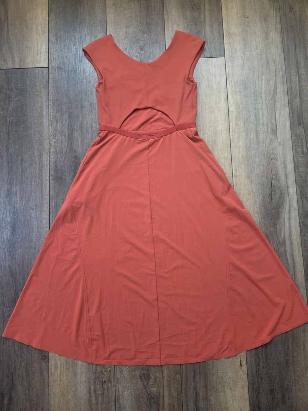 Athleta Ryder A-Line Midi Dress In Current Red - Picture 6 of 9